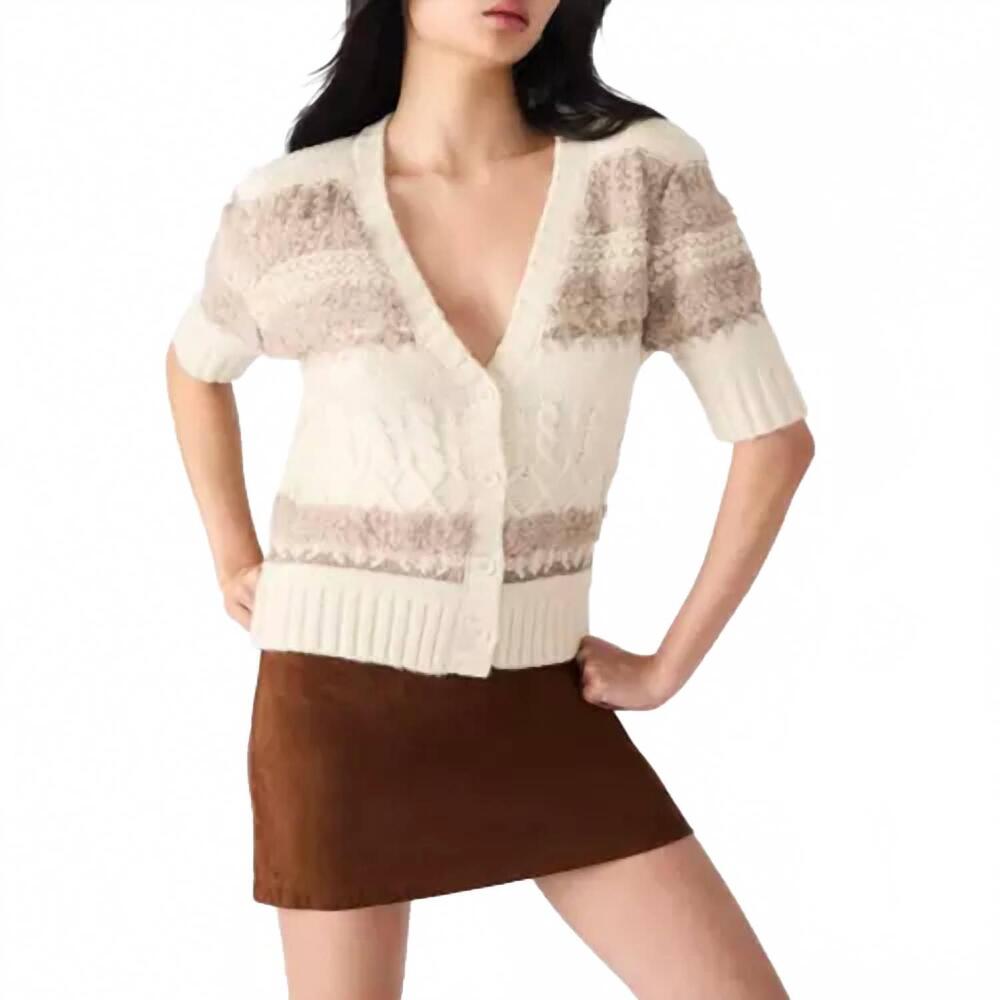 NEW STEVE MADDEN janae v-neck cardigan in multi